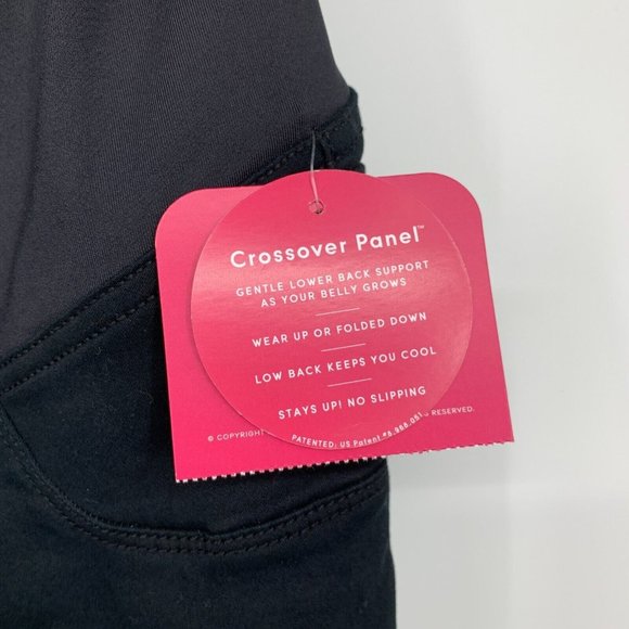 Isabel Maternity Ingrid & Isabel Jeggings Crossover Panel Black Skinny - Picture 5 of 9